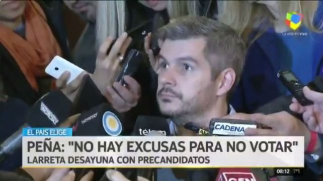 Marcos Peña afirmó que hoy no hay excusas para no ir a votar
