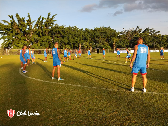 Último trabajo de Unión en el predio de Cruzeiro
