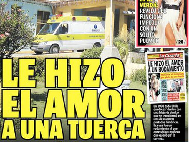 Le hizo el amor a una tuerca