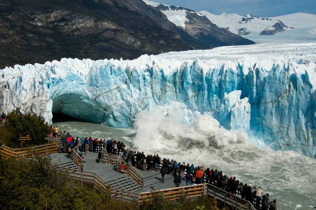 El glaciar se encuentra en Santa Cruz