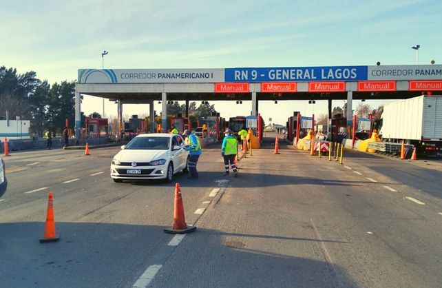 Controles en el peaje de General Lagos