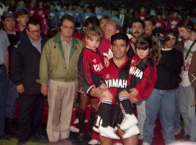 Inolvidable. Diego con sus hijas en el Parque en 1993.