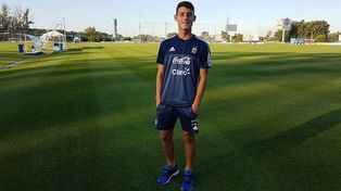 Tomy Chancalay ya estuvo entrenando con el equipo Albiceleste.&nbsp;