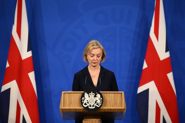 La primera ministra Liz Truss