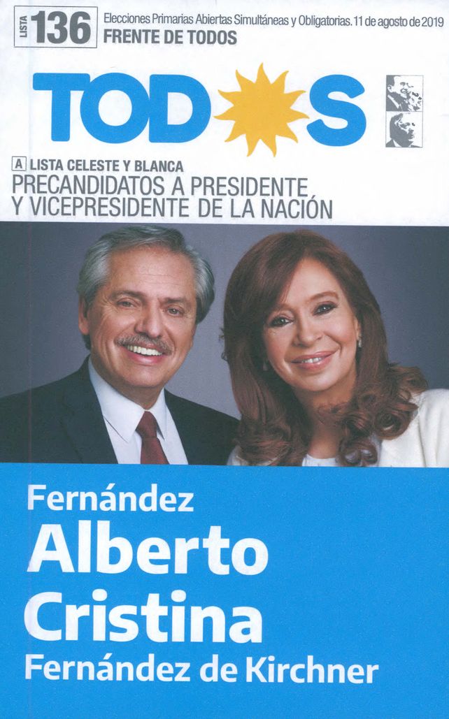 Cuáles son las diez fórmulas presidenciales que se presentan en las Paso