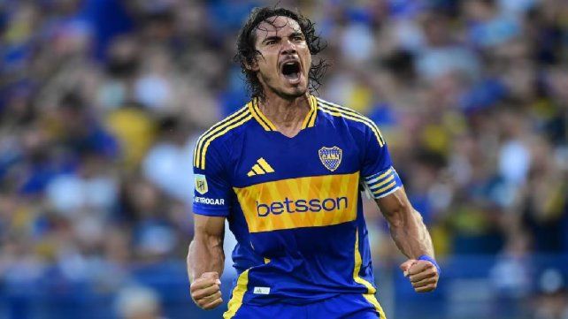 Edinson Cavani convirtió un gol en la victoria de Boca Juniors sobre Huracán