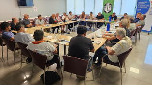 El Frente de Sindicatos Estatales y Gremios de Empresas Públicas se reunió en instalaciones de ATE.