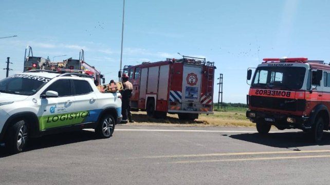Fuerte accidente en el cruce de las rutas nacionales 12 y 127