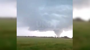 Una cola de tornado asustó a vecinos del norte provincial