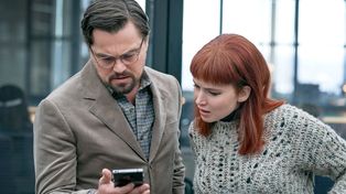 DiCaprio y Jennifer Lawrence son dos astrónomos que alertan sobre un meteorito que destruirá el planeta.&nbsp; &nbsp;