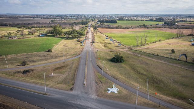 Las obras se concentran en el acceso a la ciudad de Viale