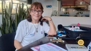 La profesora Estela Leguizamón en UNO contando su historia de vida y la labor que lleva adelante.