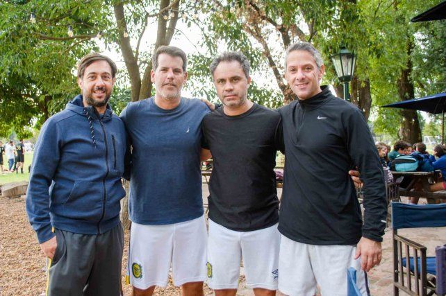 Lisandro Fontan, Javier Alencastro, Rodrigo Mertenat y Gonzalo Soroeta