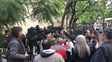 Los movileros dejaron un regalito de mal gusto frente al sanatorio donde operaron a Su Giménez.