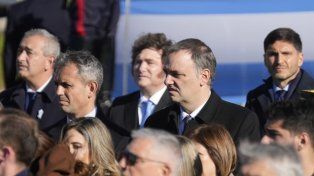 Adorni visitó Rosario este sábado por el acto del Día de la Bandera.