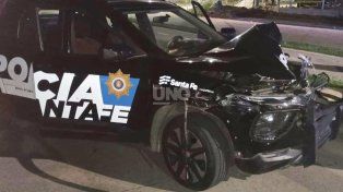 Guadalupe Oeste: intensa persecución policial terminó con un patrullero chocado, un vehículo secuestrado y un aprehendido