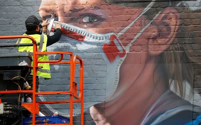 El arte urbano se inspira en la pandemia