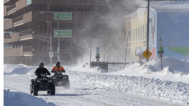 Tormenta de nieve histórica en Canadá
