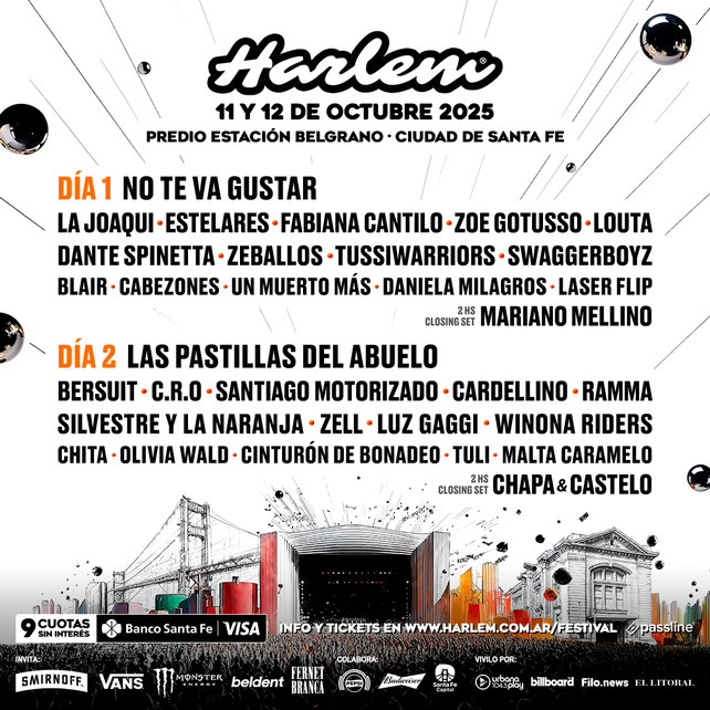 Harlem 2025: última etapa de venta de entradas ya disponible!