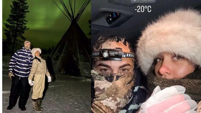 María Becerra viajó a Finlandia con el objetivo de ver auroras boreales