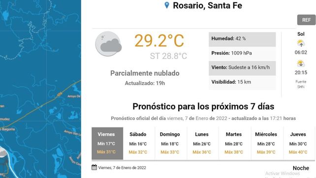 Se viene una semana de calor extremo: las máximas se ubicarán por encima de los 40º
