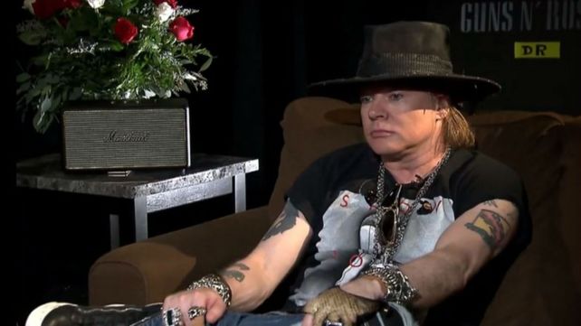 Axl Roses en la entrevista concedida ayer a un medio sudamericano.