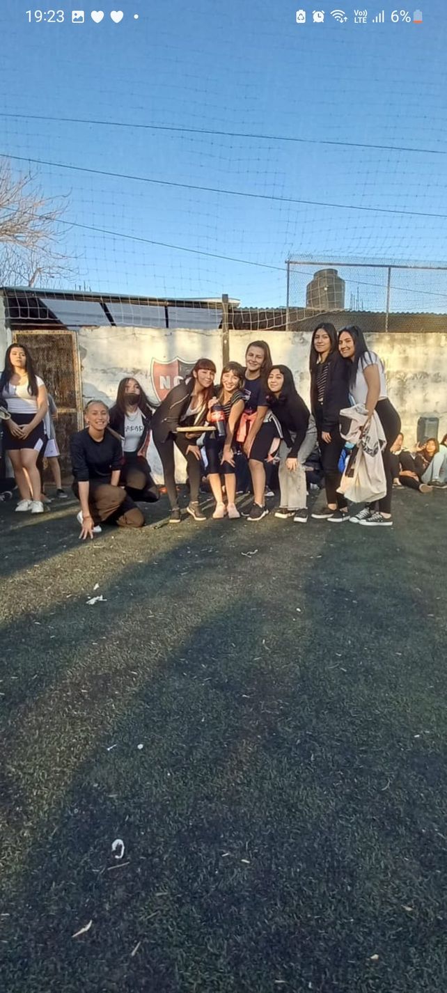 Equipo de handball donde participaba Sofía.