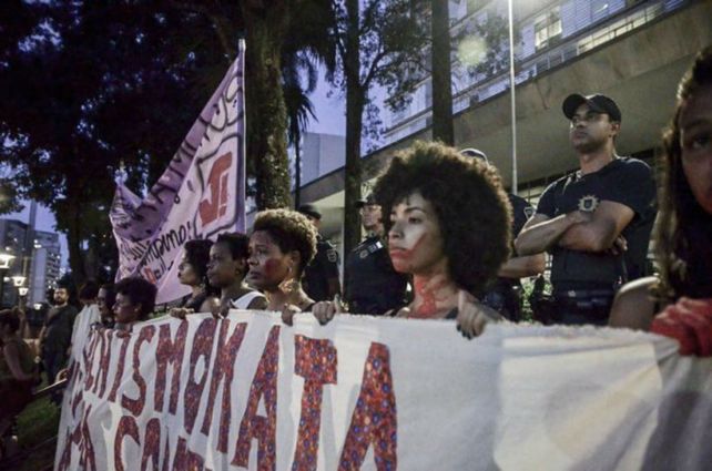 Manifestación en Brasil