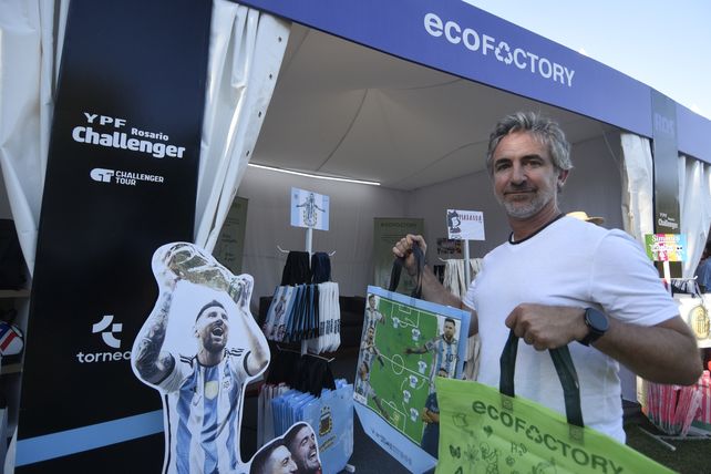 Martín Jersonsky, socio fundador de Ecofactory en el YPF Rosario Challenger.