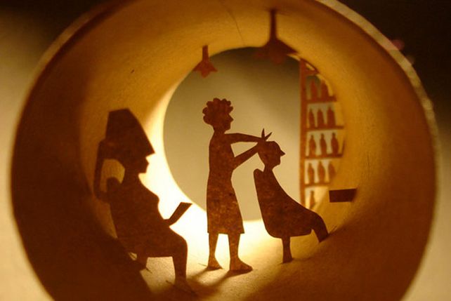 Arte en rollos de papel