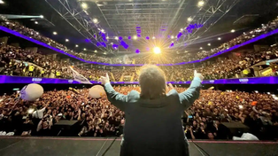 El líder de La Libertad Avanza (LLA) durante el cierre de su campaña en 2023.