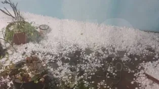 Un fuerte temporal de lluvia y granizo generó alarma en La Paz