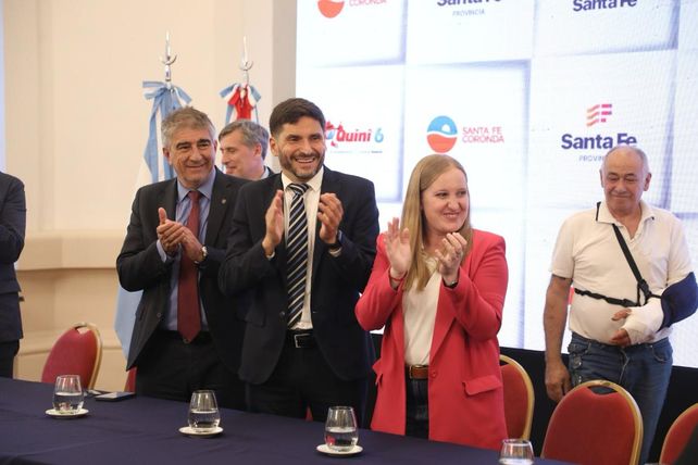Durante la presentación de la 47ª Maratón Santa Fe-Coronda