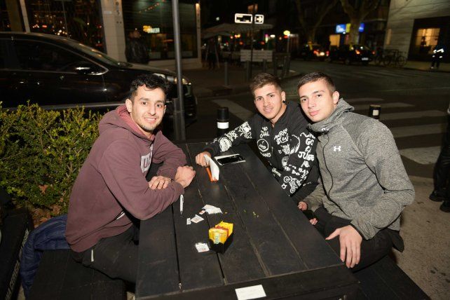 Facundo Comba, Joaquin Caballero y Rodrigo Strembel