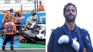 Ricciardo se accidentó y será reemplazado por Lawson en el GP de Países Bajos de Fórmula 1