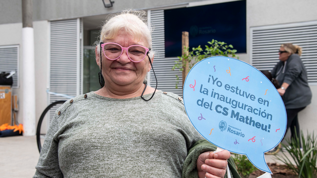 Los vecinos se sumaron a la inauguración del Centro de Salud Domingo Matheu