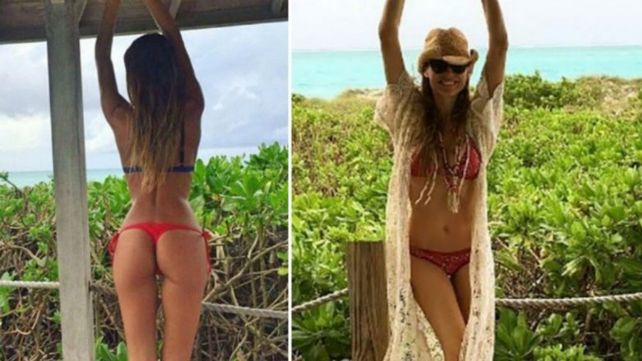 Pampita se tomó otra vez vacaciones y se mostró sexy al sol