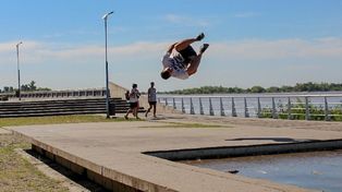 Imponente. Cuando se pod&iacute;a entrenar en la Costanera paranaense Maximiliano Llanes demostraba todo su talento, ese que lo llev&oacute; al Mundial.