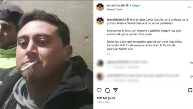 El sospechoso se encontraba prófugo desde el día en que