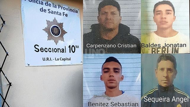 Los cuatro presos evadidos de la Comisaría 10ª