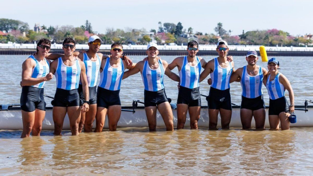 El ocho con timonel argentino ganó la plata en remo con Máximo y Emiliano Pacheco