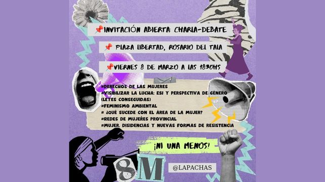 8M: Actividades en Rosario del Tala