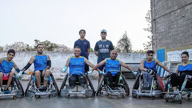 El equipo de Cilsa Santa Fe que competirá en el Nacional de Quad Rugby a realizarse en nuestra capital.