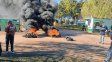 Granja Tres Arroyos: habrá nueva manifestación de trabajadores sobre la Ruta 14. Granja Tres Arroyos: habrá nueva manifestación de trabajadores sobre la Ruta 14.