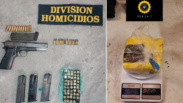Operativo en barrio Maccarone: tres detenidos y armas secuestradas