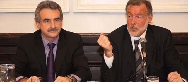 Agustín Rossi y Rafael Bielsa