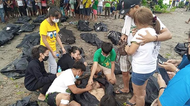 La tormenta tropical Megi azotó Filipinas provocando alud