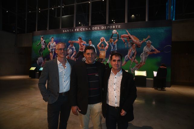 Conducción. Marchetti, García y Navarrete, de la Asociación Olímpicos de Santa Fe.