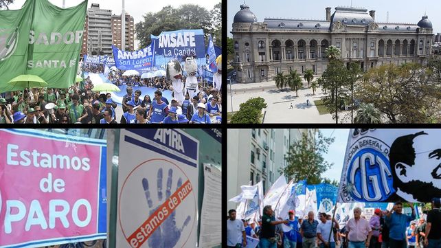 Los gremios de Santa Fe dan inicio al paro de 48 horas