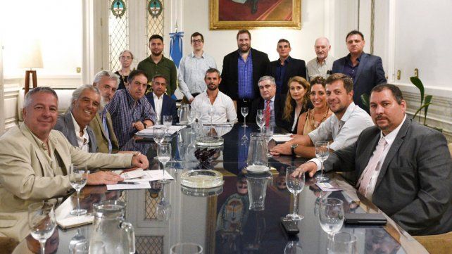 Los empresarios representantes del comité de Pymes